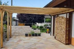 Pergola Holz lang Anbau